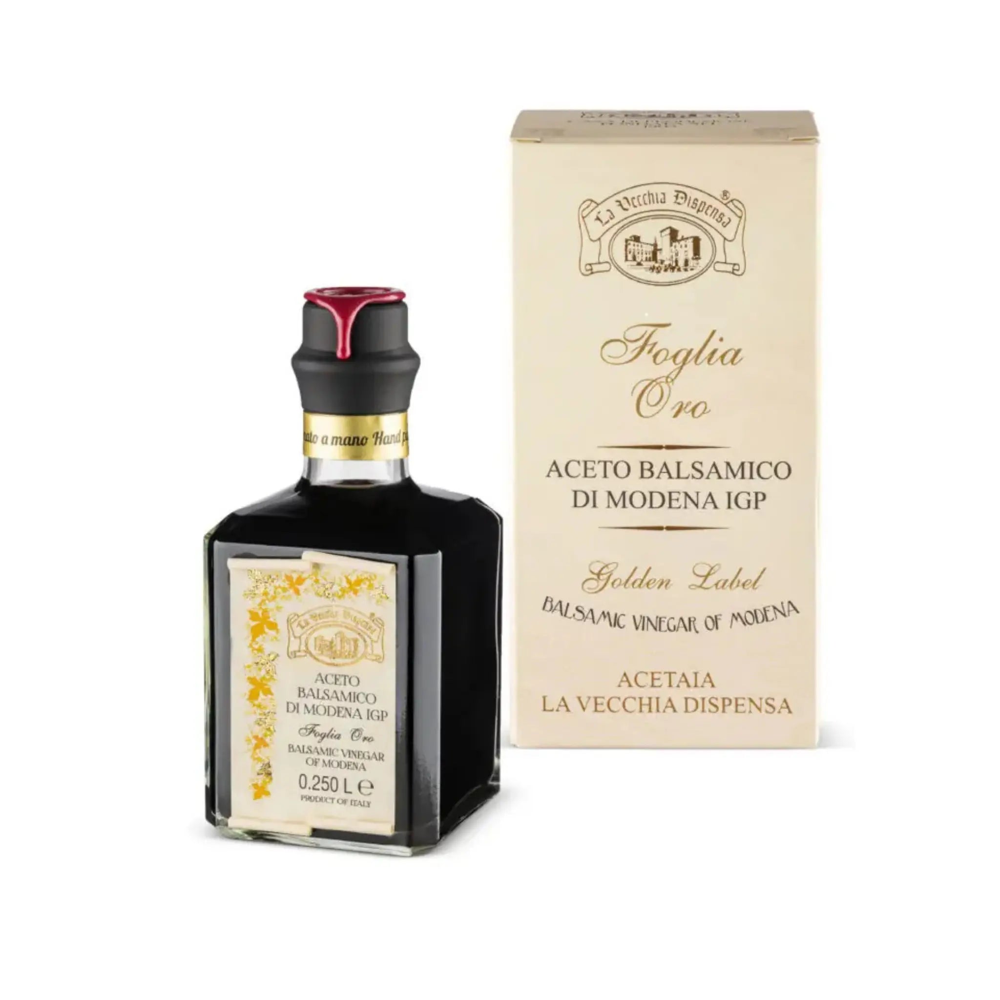 La Vecchia Dispensa – Gold Label Modena IGP Balzamik Sirke (Hediye Edition, 250 ml)
