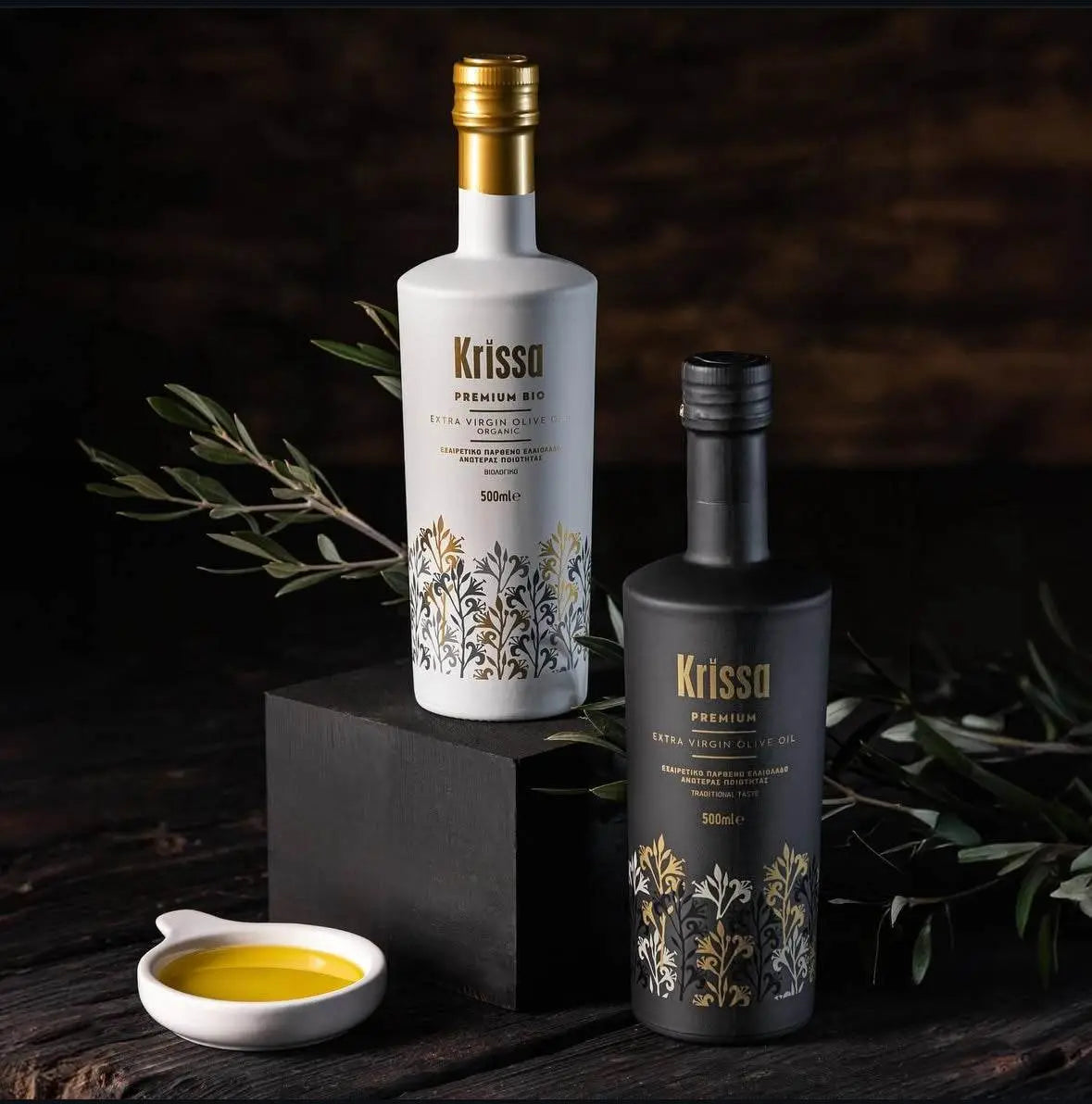 Cretan Heritage Yunan Zeytinyağı Duo: Krissa & Doğal Krissa