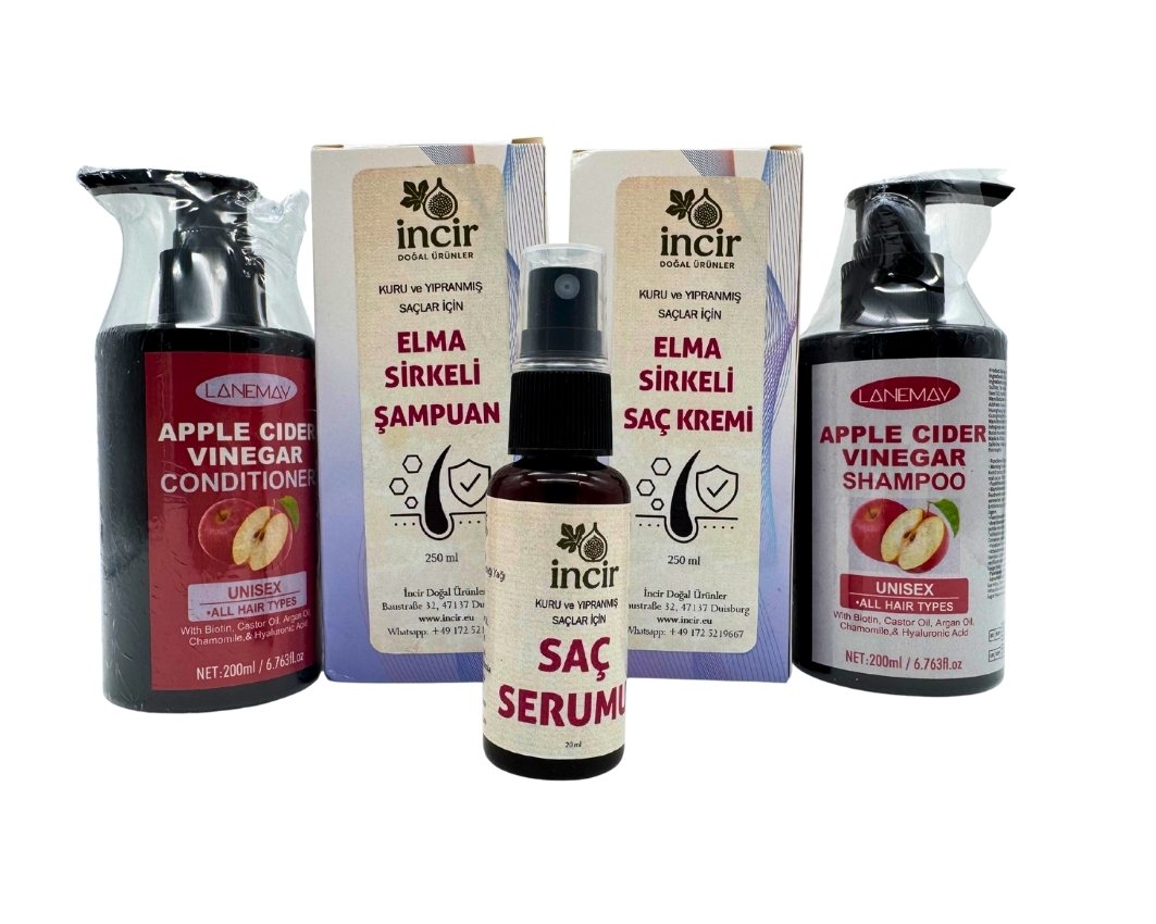 Elma Sirkeli Saç Bakım Seti
