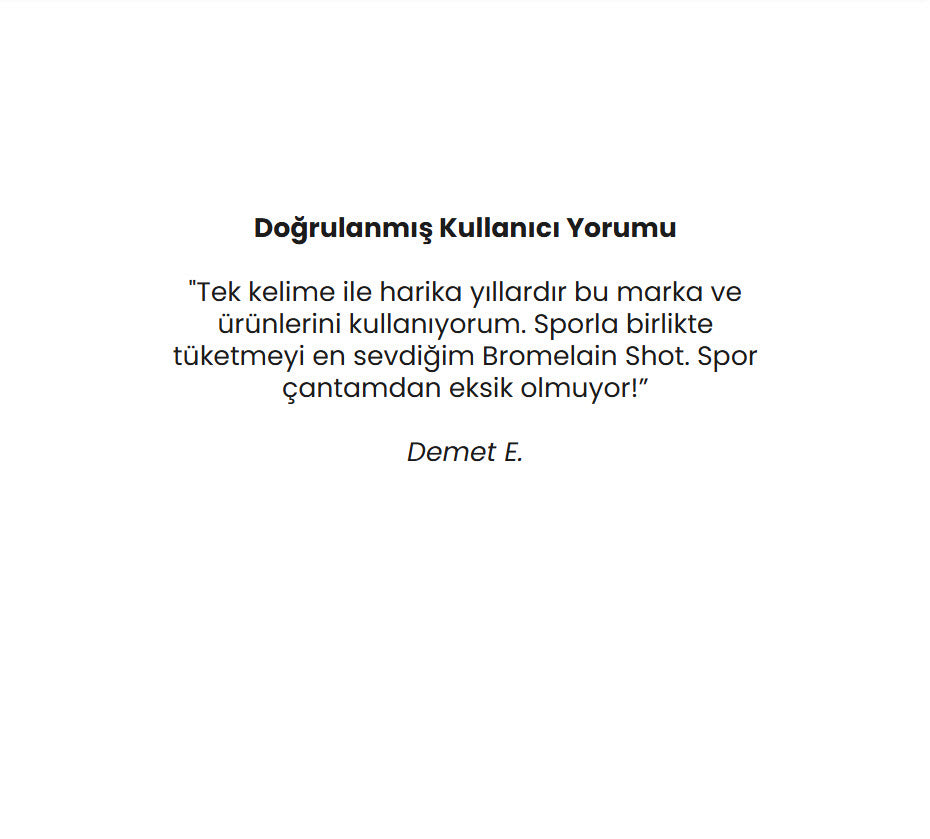 Bromelain Shot - 10 Adet