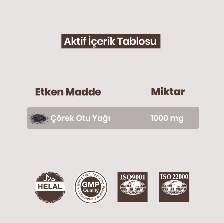 Çörekotu Yağı Yumuşak Kapsül - 60 Kapsül