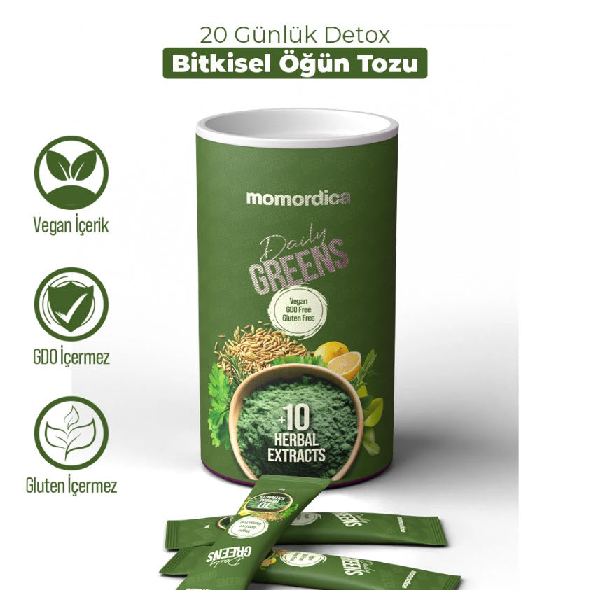 Daily Greens - 11 Bitki İçeren 20 Günlük Öğün Tozu Vegan