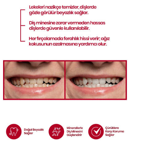 Diş Beyazlatıcı Kırmızı Mercan Tozu (50 gr)
