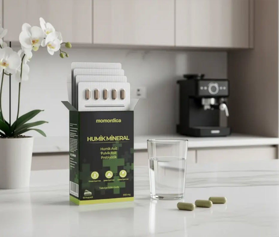 Humik Mineral 60 Kapsül - Humik Asit Fulvik Asit Prebiyotik - 650mg