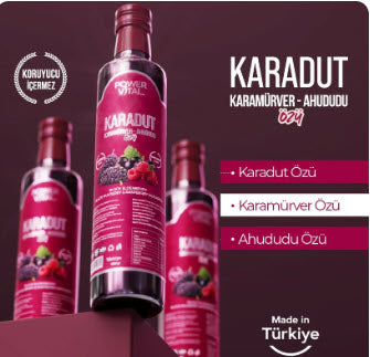Karadut, Karamürver, Ahududu Özü - 680gr