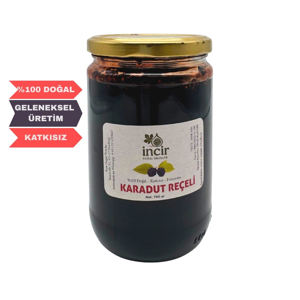 Karadut Reçeli 750 Gr