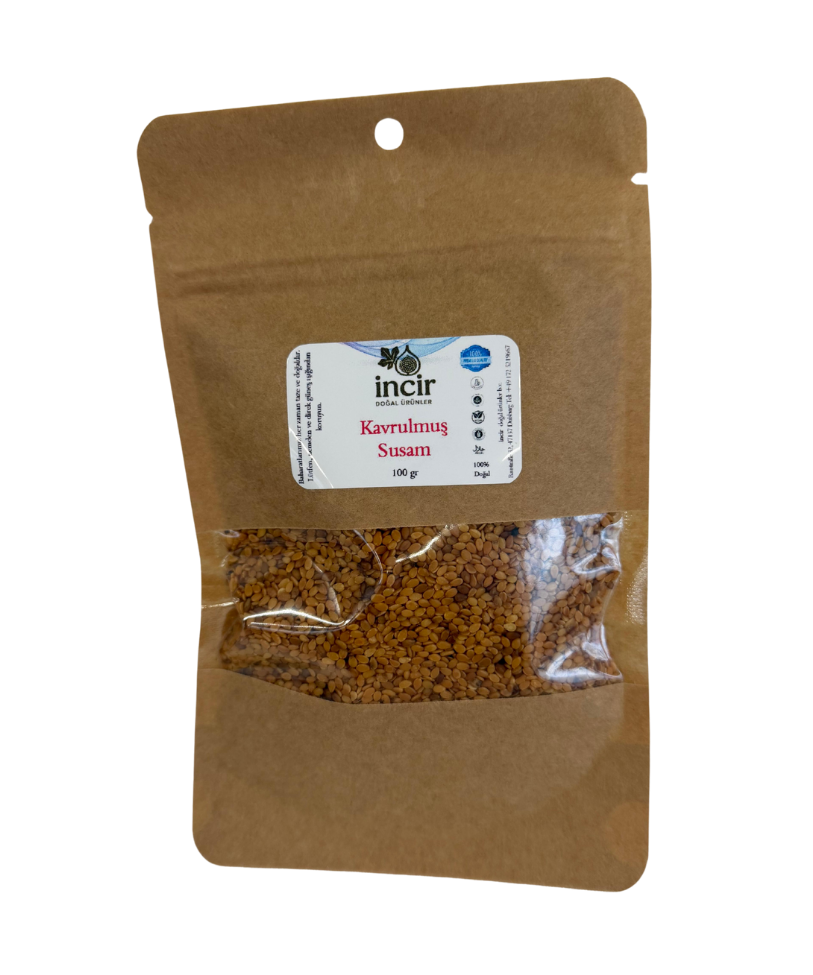 Kavrulmuş Susam 100 gr - Altın Sarısı Susam | %100 Doğal