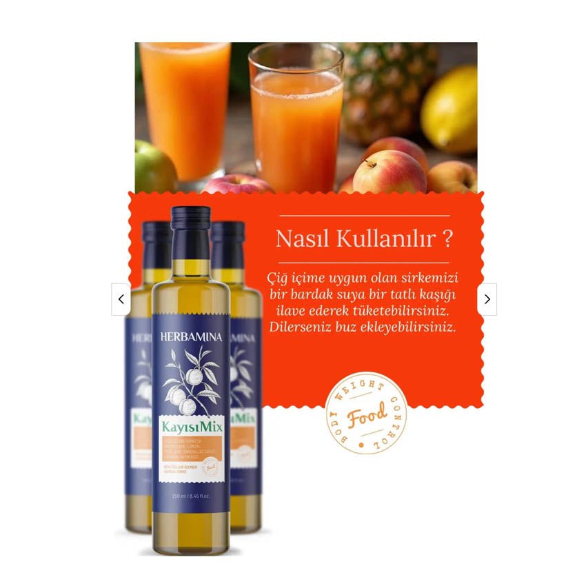 Herbamina Kayısı Mix - 250ml