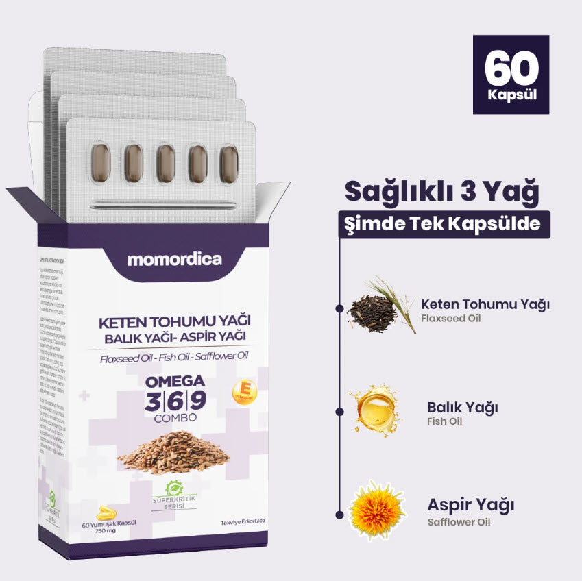 Keten Tohumu Yağı Yumuşak Kapsül - 60 Kapsül