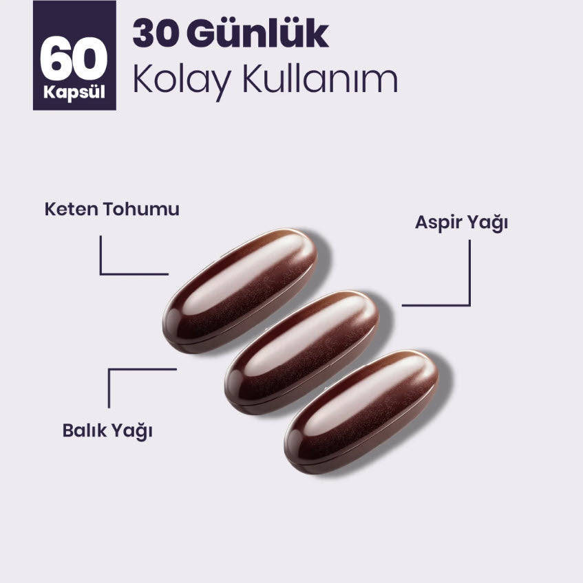 Keten Tohumu Yağı Yumuşak Kapsül - 60 Kapsül
