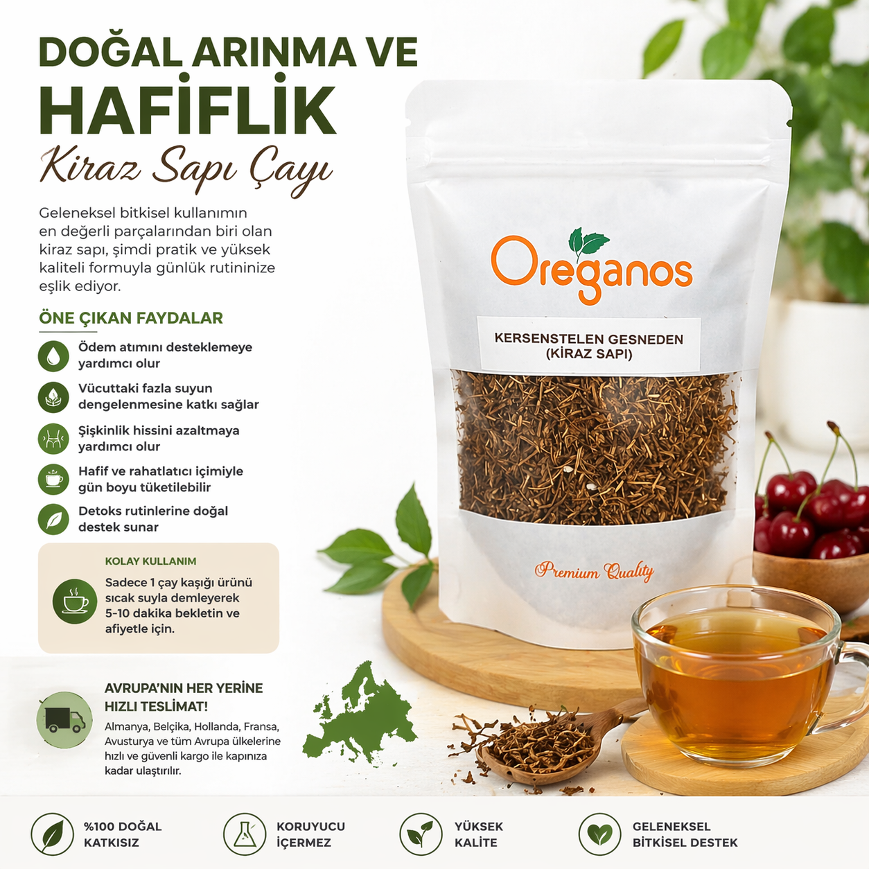 Doğal Arınma ve Hafiflik: Kiraz Sapı Çayı