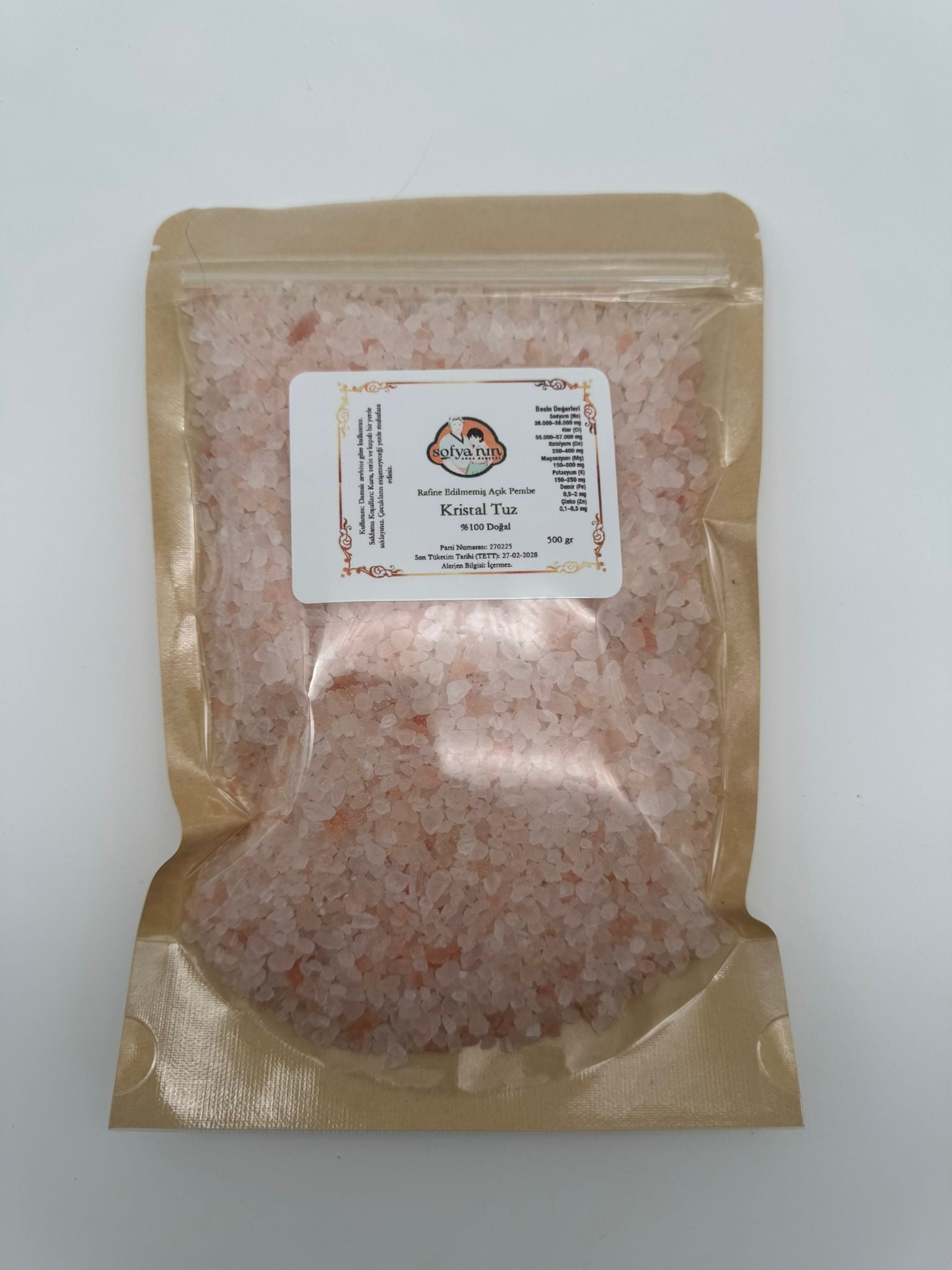Açık Pembe Kristal Tuz (2–5 mm) (300 gr)