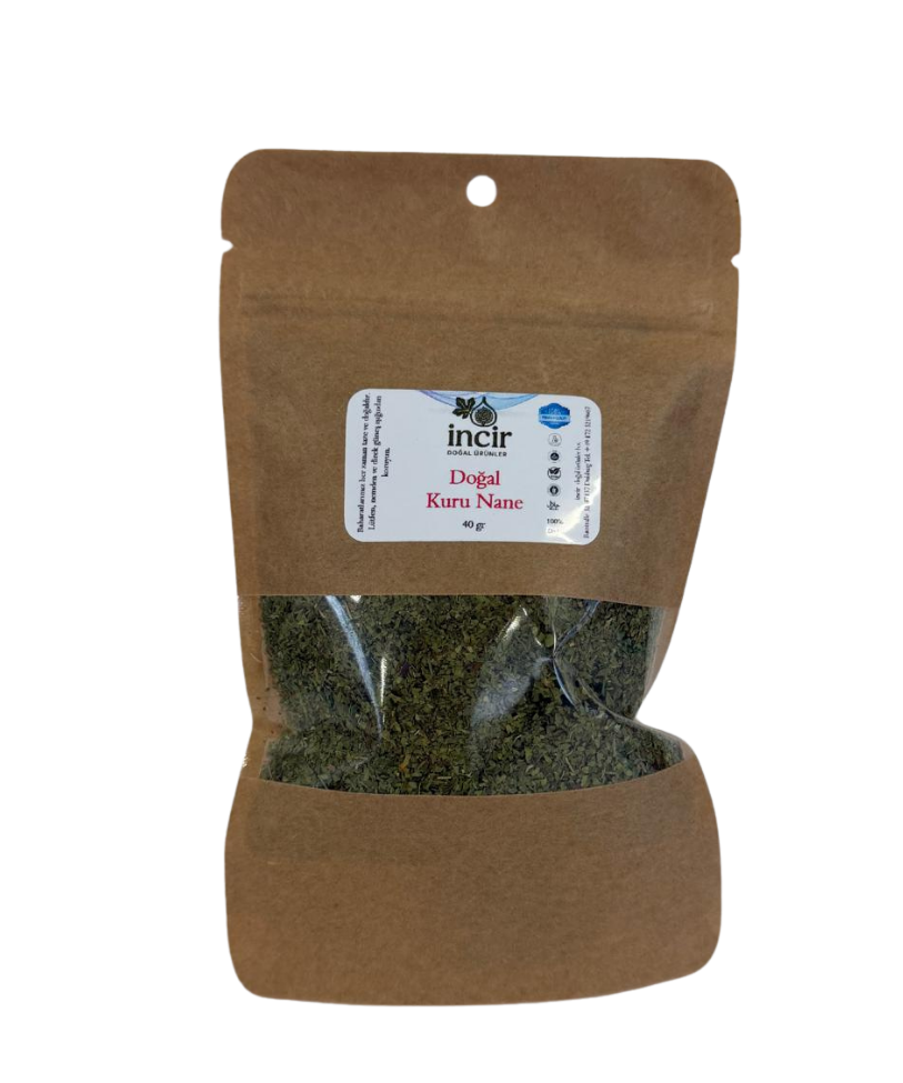 Doğal Kuru Nane - 40gr | %100 Doğal | El Yaprak Nane | Organik Kuru Nane