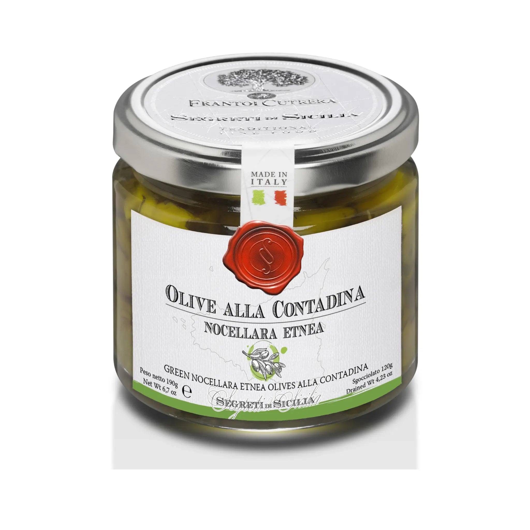 Nocellara Etnea Yeşil Zeytin – Contadina Usulü