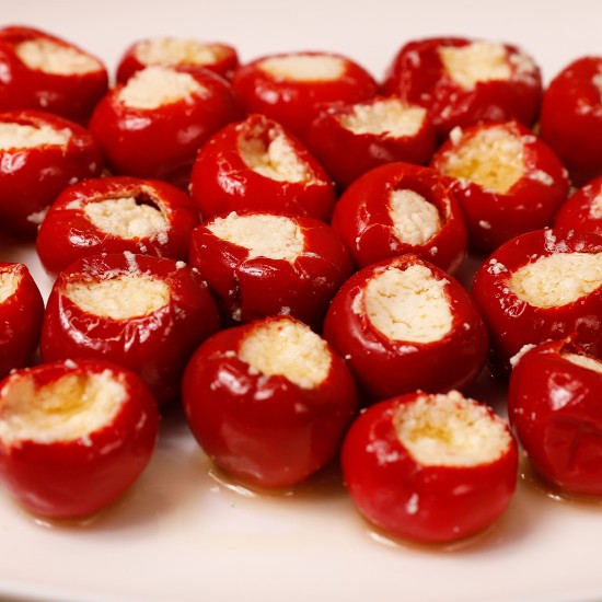 Peynir Dolgulu Kırmızı Kiraz Biber Turşusu jalapeno 860 gr