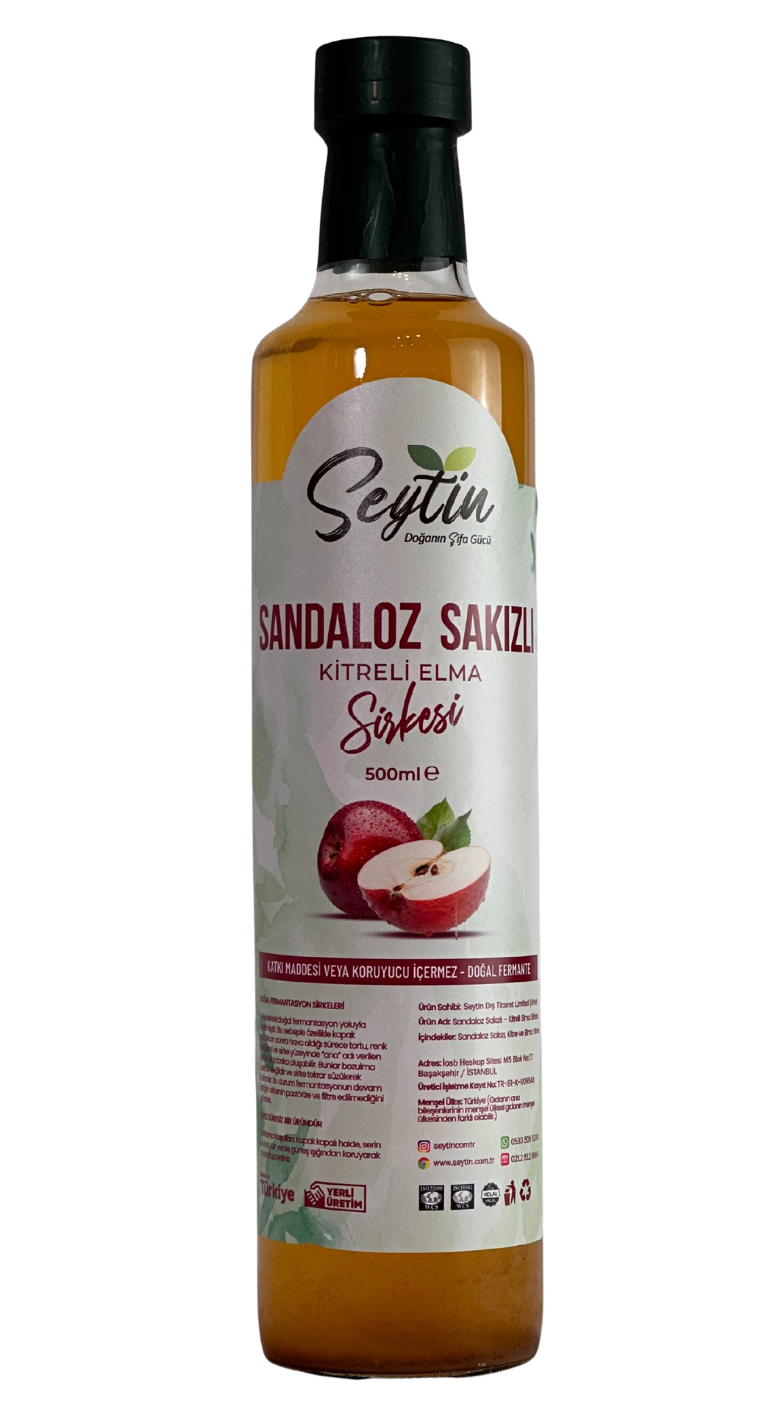 Seytin Sandaloz Sakızlı Kitreli Elma Sirkesi 500ml