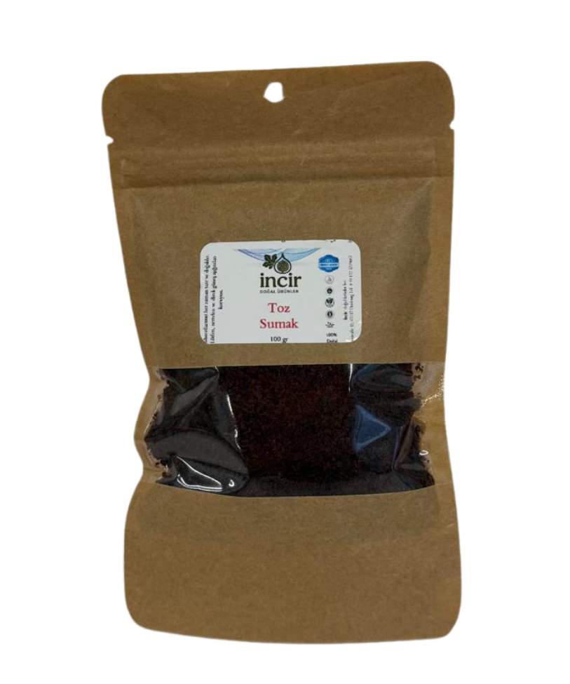 Toz Sumak - 100gr | Öğütülmüş Sumak | %100 Doğal | Ekşi Baharat