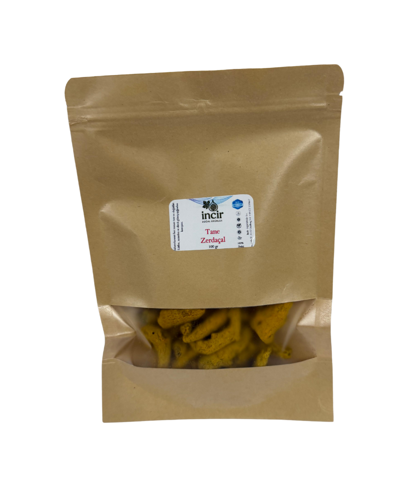 Tane Zerdeçal 100 gr - Kurutulmuş Zerdeçal Kökü | %100 Doğal